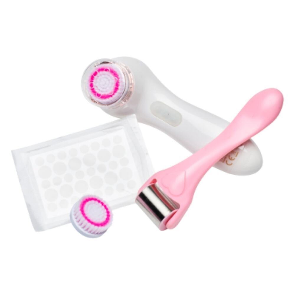 Catherine Malandrino Complete Facial Care Set Facial Brush, Ice Roller, Acne Dot